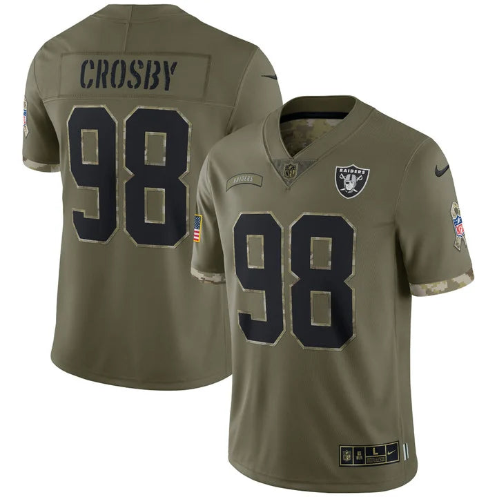 Raiders Salute To Service Player Limited - Olive - All Stitched-DTD