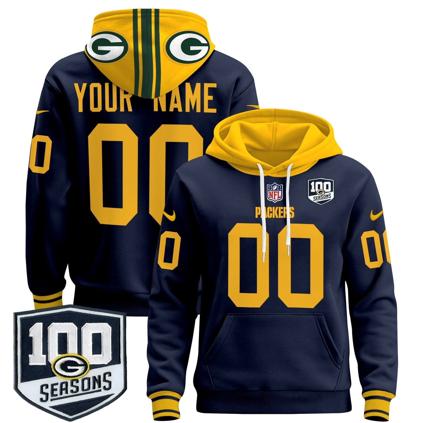 GB Throwback 2024 Custom Pullover Hoodie - All Stitched-DTD