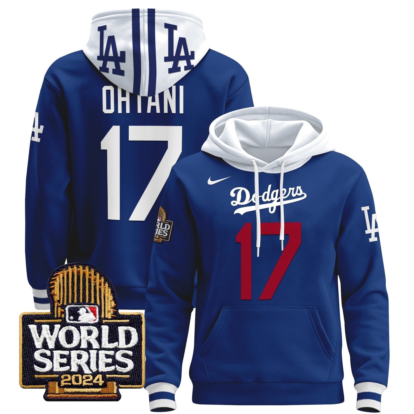 Dodgers 2024 World Series Pullover Hoodie-DTD
