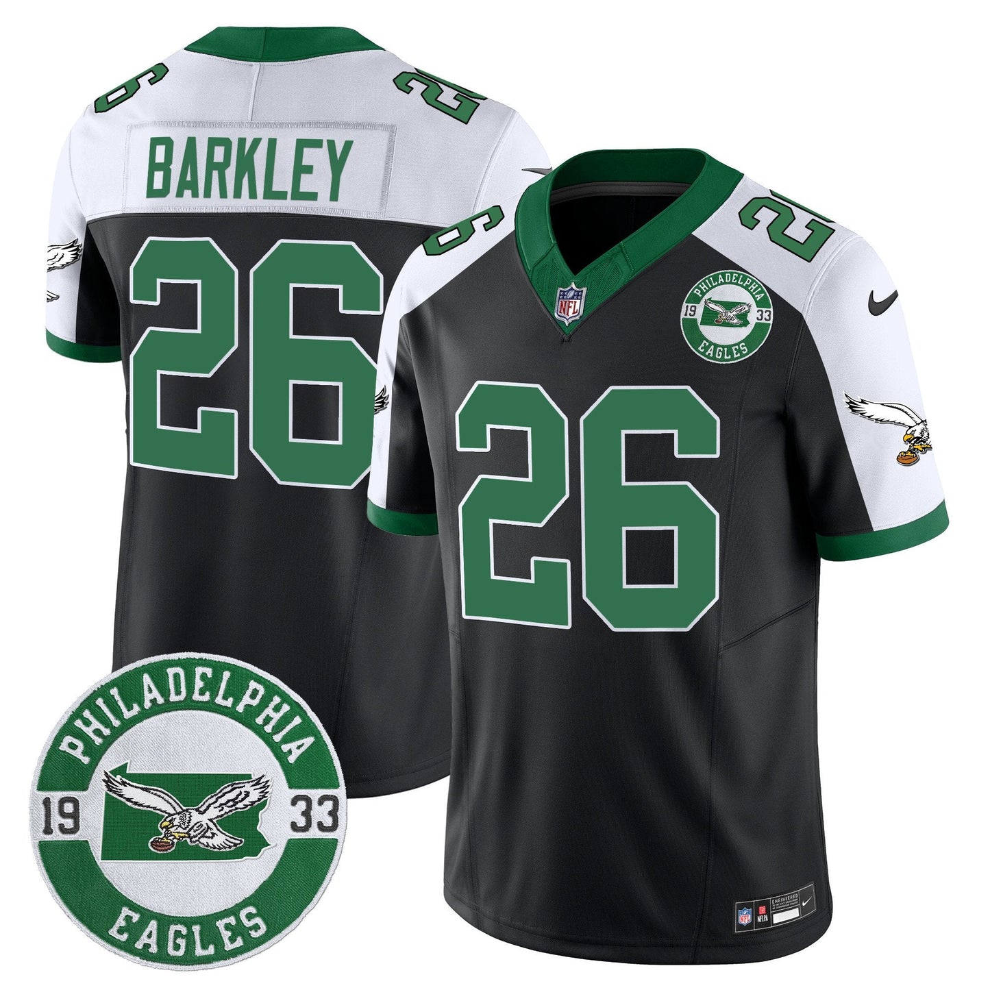 PHI 2025 Throwback Vapor Limited Jersey - Est. 1933 Patch - All Stitched-DTD
