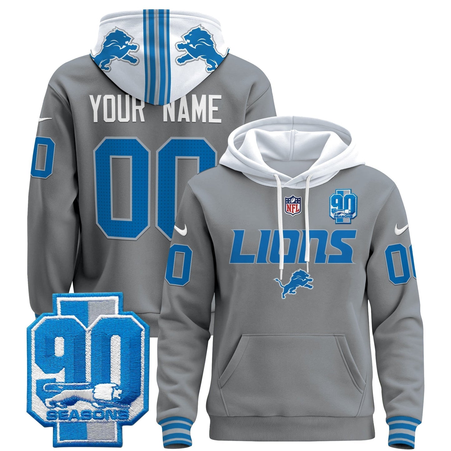 DET 2024 Custom Pullover Hoodie V2 - All Stitched-DTD