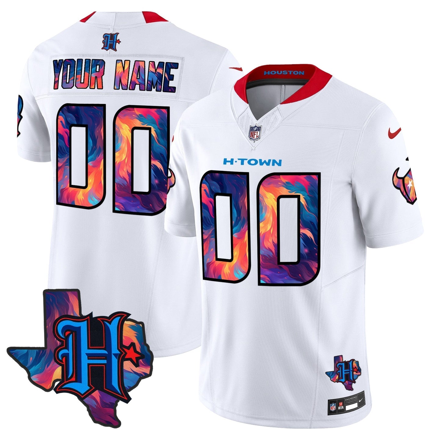 HOU 2024 Special Vapor Limited Custom Jersey - All Stitched-DTD