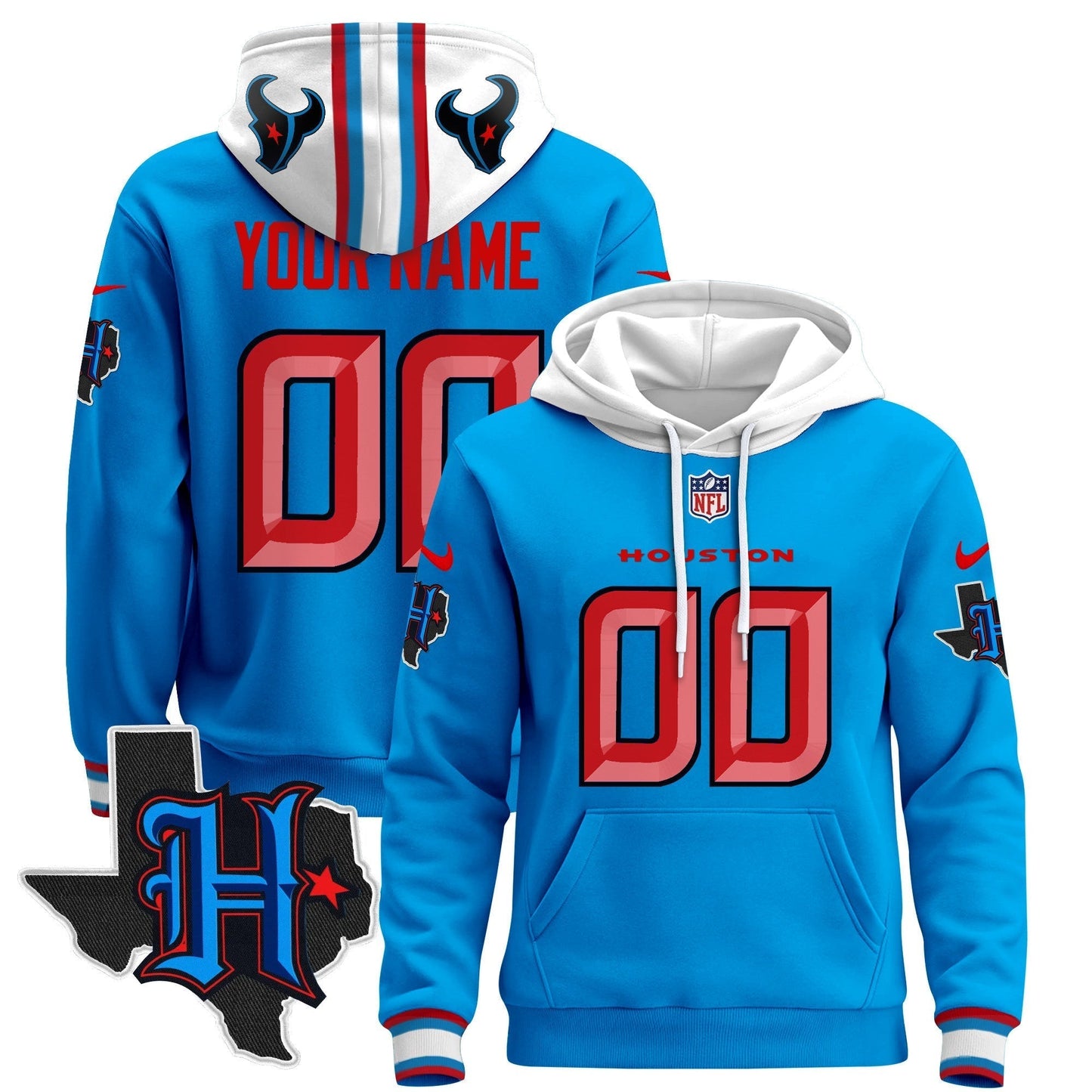 HOU 2024 Custom Pullover Hoodie - All Stitched-DTD