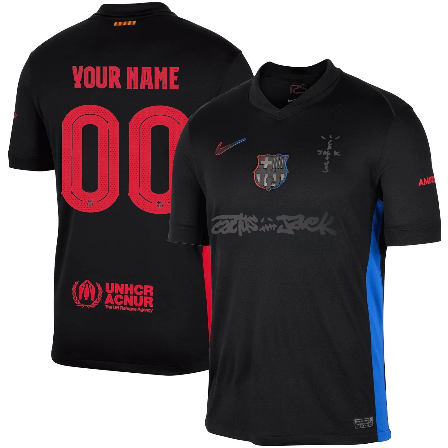 FC Barcelona x Travis Scott Edition 2024/25 Limited Custom Jersey-DTD