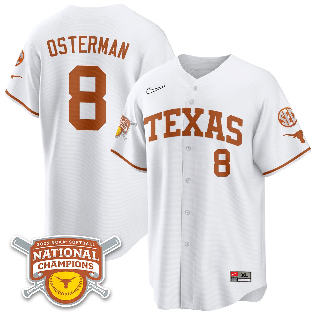 TEX Softball 2025 World Series Champions Limited Jersey - All Stitched-DTD