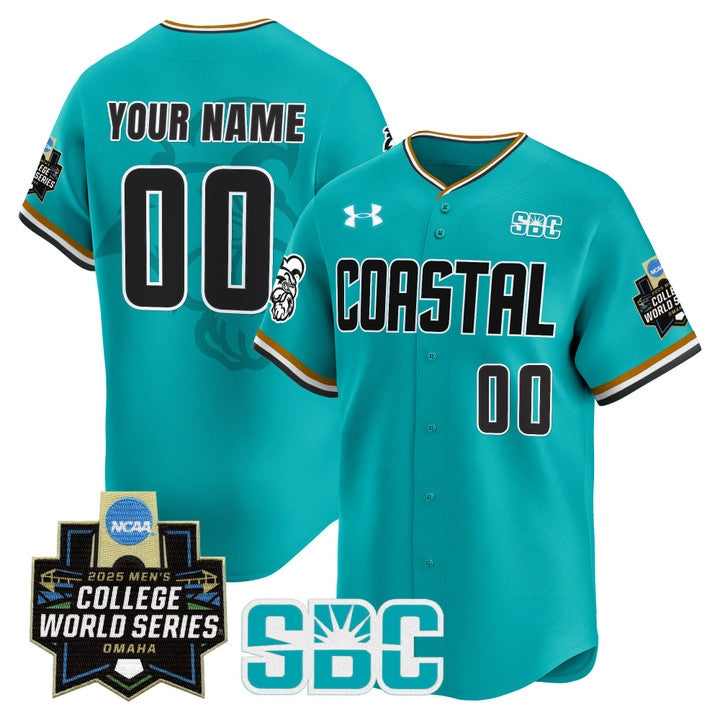 Coastal Carolina Chanticleers 2025 World Series Vapor Premier Limited Custom Jersey - All Stitched-DTD