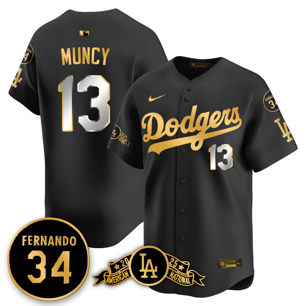 LAD 2025 National League Champions Jersey - All Stitched-DTD