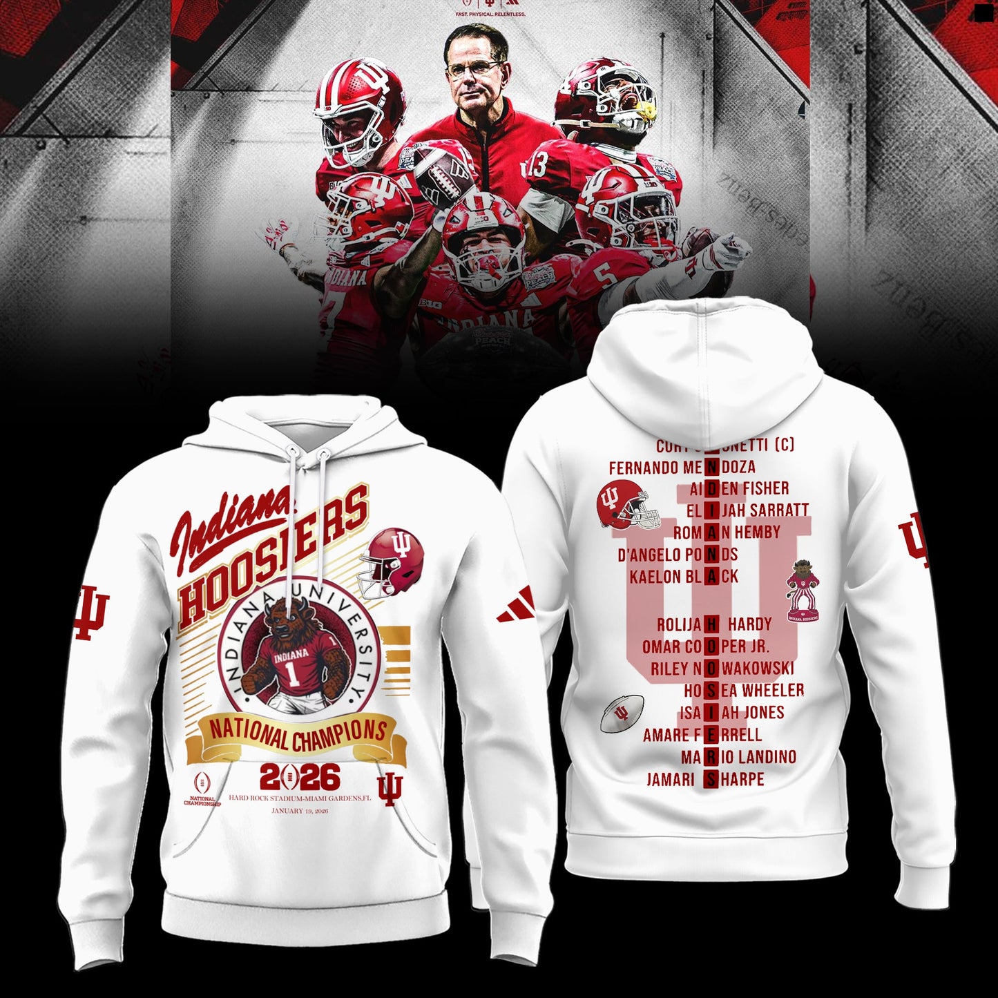 IDH CFP National Champions Limited Hoodie Printed N1-DTD