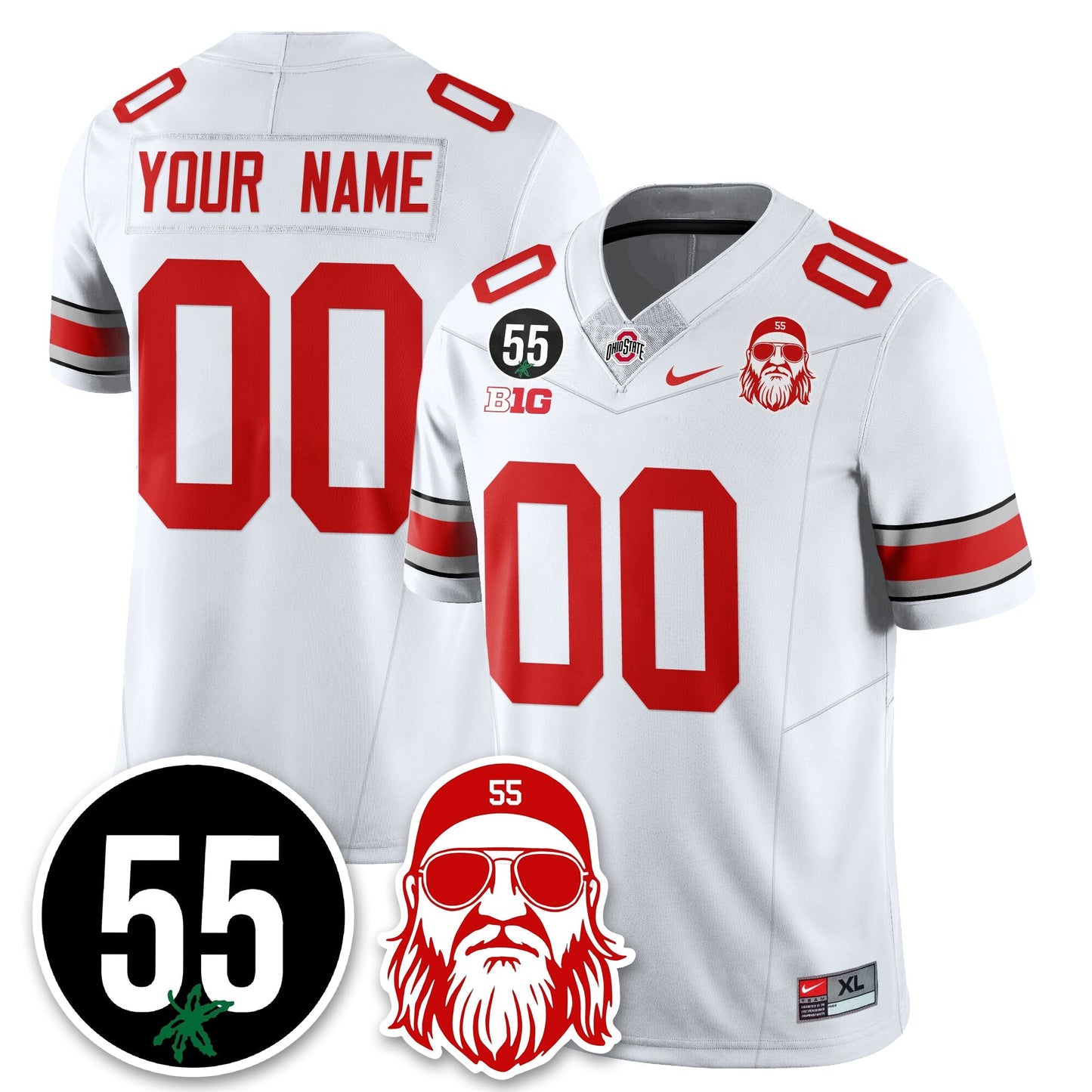 OSU Vapor Limited Jersey - Nick Mangold Patch - All Stitched-DTD