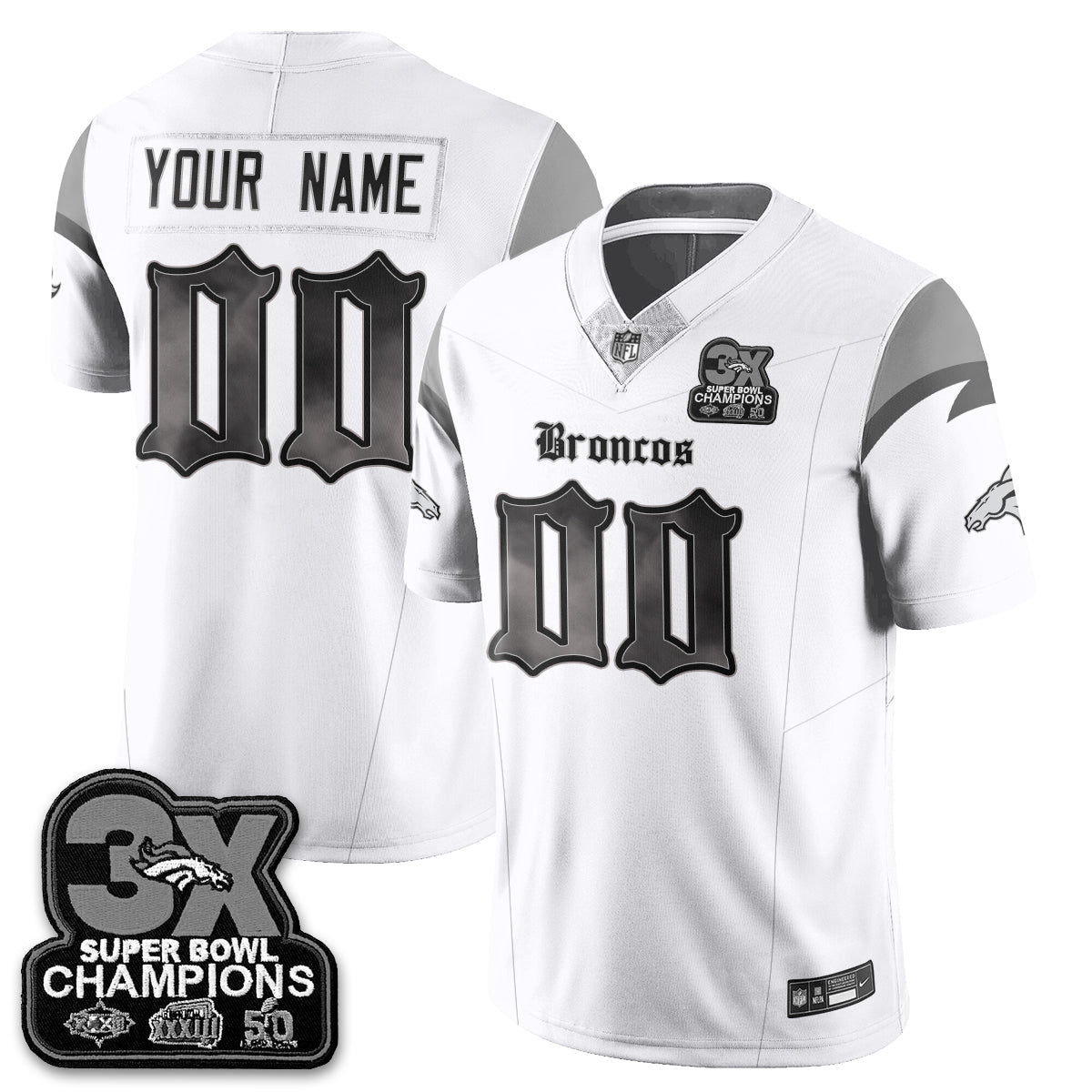 DEN 'Dark Gothic' Vapor Limited Jersey - 3-Time Champions - All Stitched-DTD