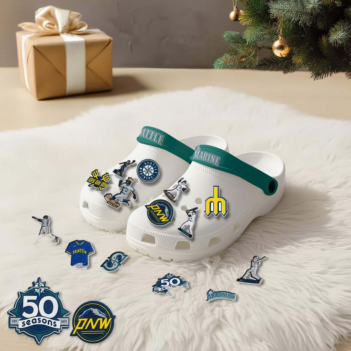 SM 2026 White clogs - Charms Gift Set-DTD