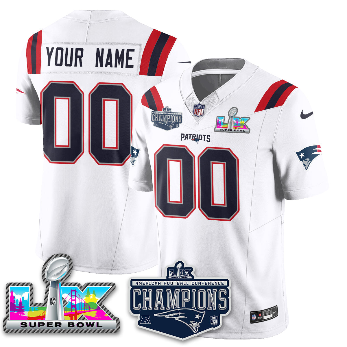 NE 2025 AFC Champions Vapor Limited Jersey - All Stitched-DTD