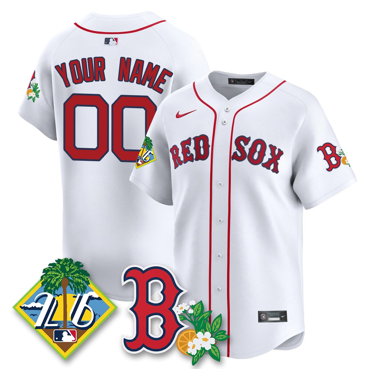 Custom BOS 2026 Spring Training Vapor Limited Jersey - All Stitched-DTD