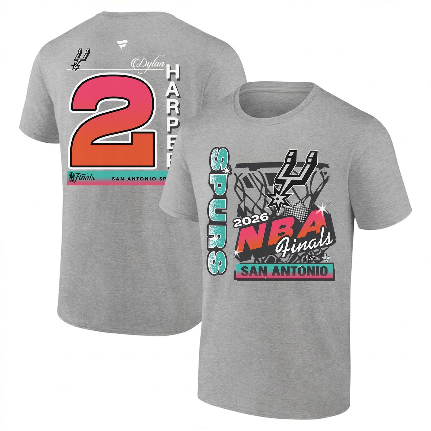 SAS 2026 NBA Western Conference Champions Printed T-Shirt V2-DTD