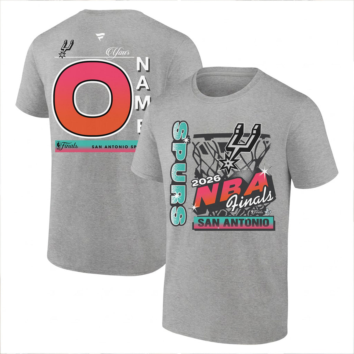SAS 2026 NBA Western Conference Champions Custom Printed T-Shirt V2-DTD