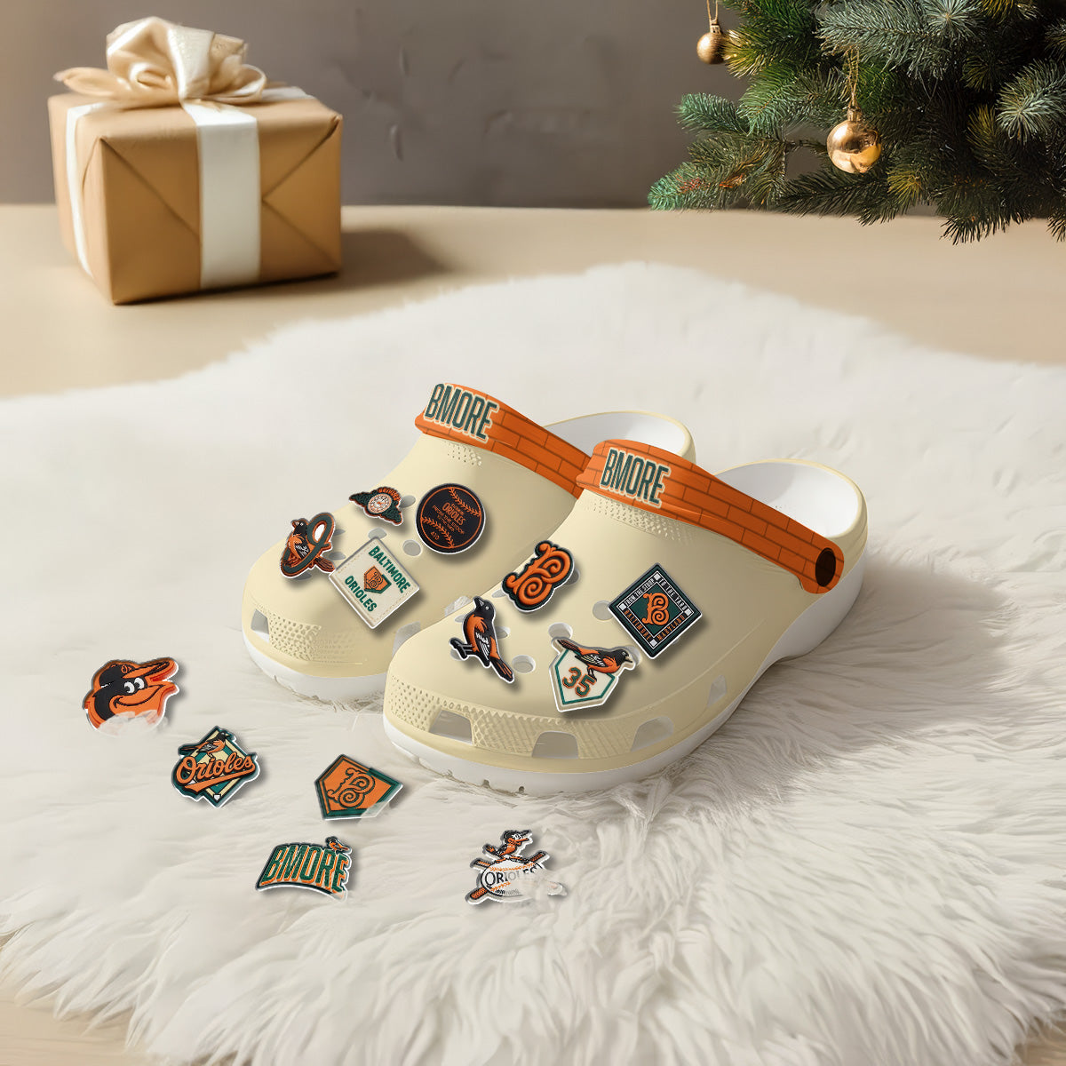 BAL 2026 City Connect White Clogs V1 - Charms Gift Set-DTD