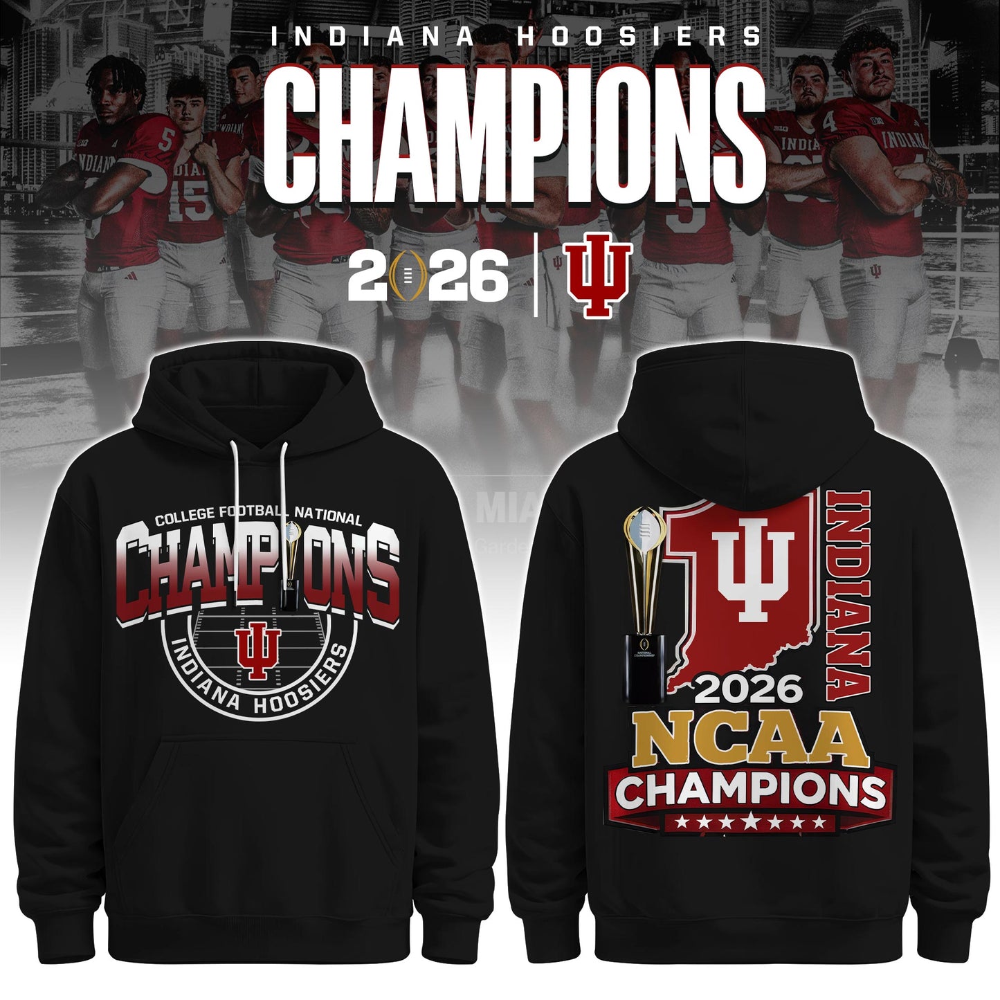 IDH CFP National Champions Limited Hoodie Printed N2-DTD