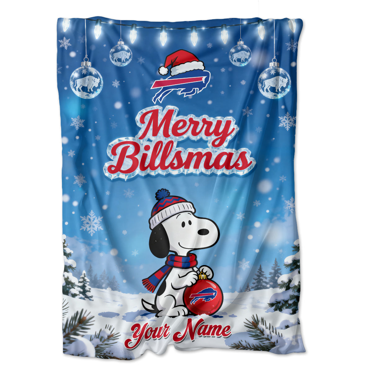 BUF x SNP | Premium Christmas Fleece Blanket & Throw Pillow-DTD