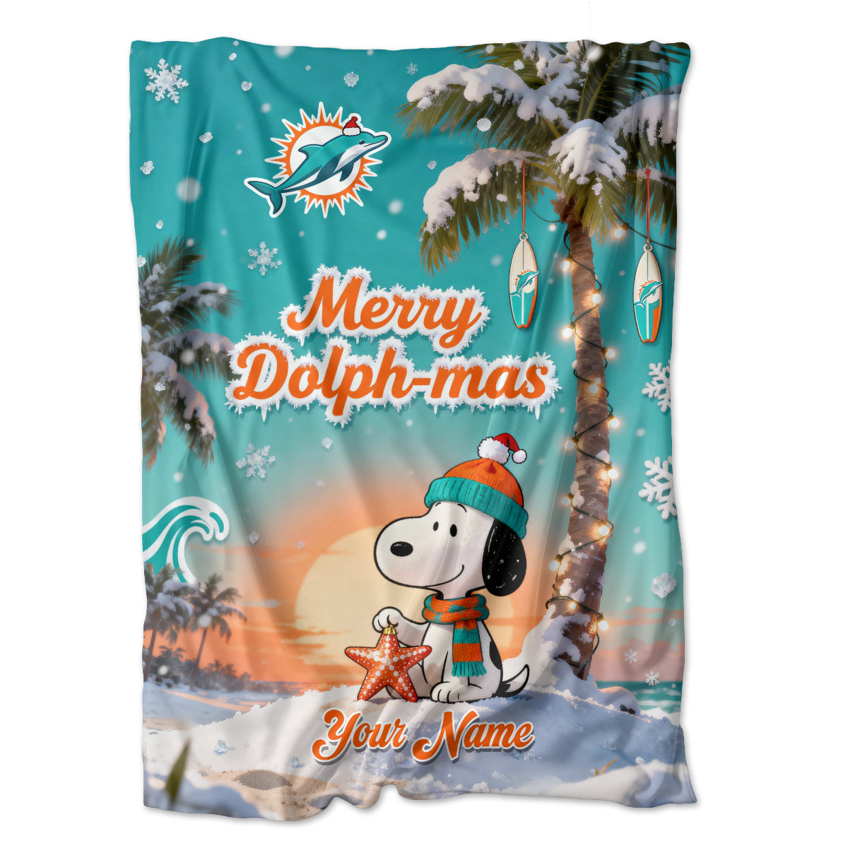 MD x SNP | Premium Christmas Fleece Blanket & Throw Pillow-DTD