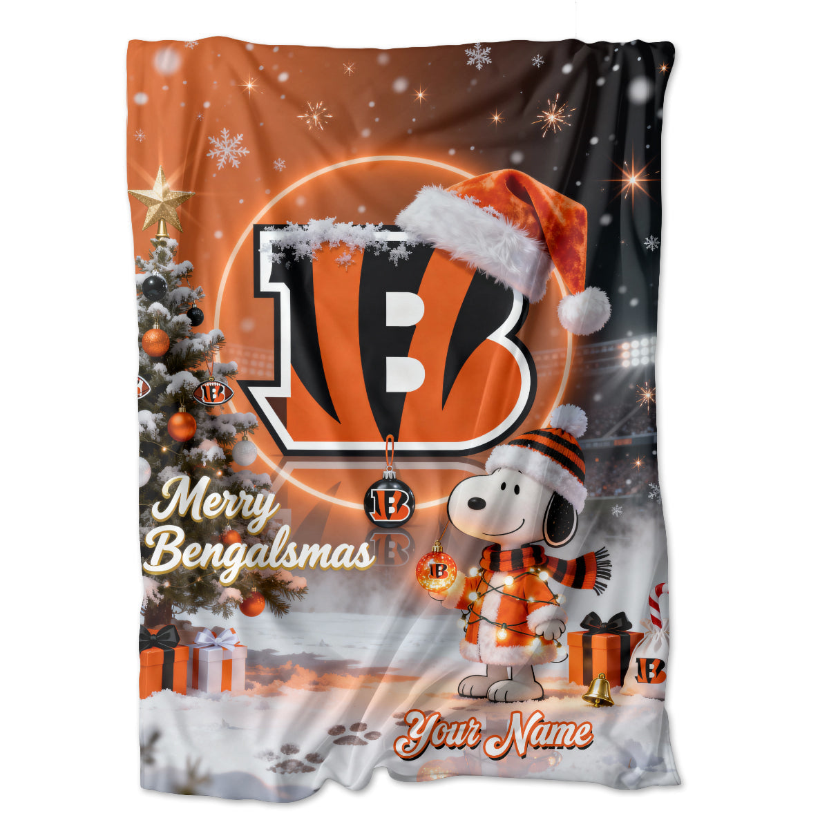 CB x SNP | Premium Christmas Fleece Blanket & Throw Pillow-DTD