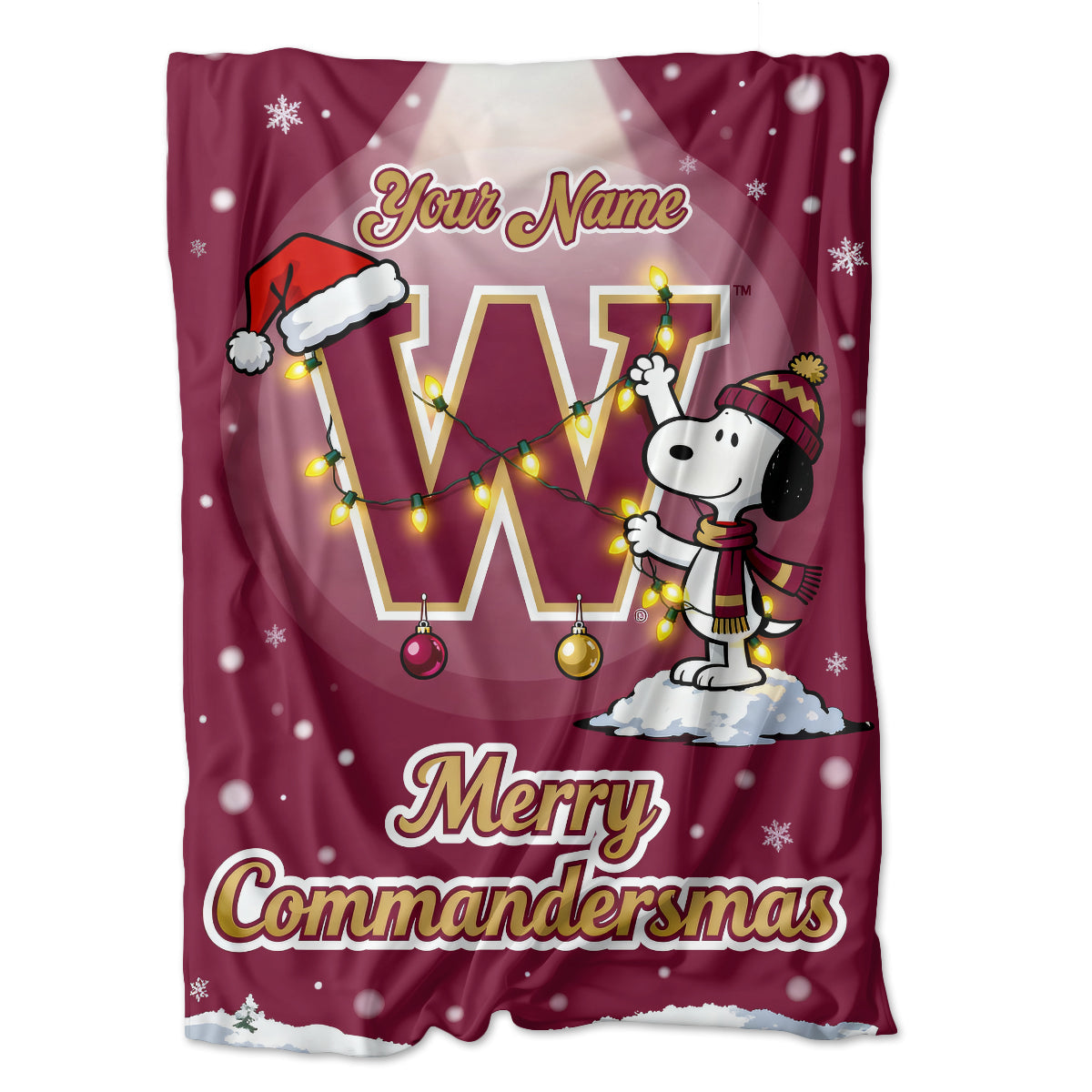WAS x SNP | Premium Christmas Fleece Blanket & Throw Pillow-DTD