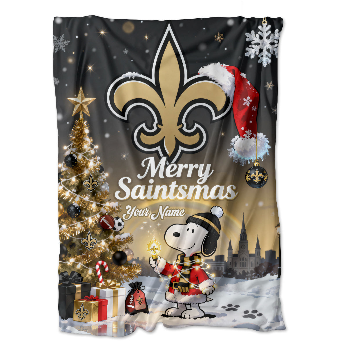 NO x SNP | Premium Christmas Fleece Blanket & Throw Pillow-DTD