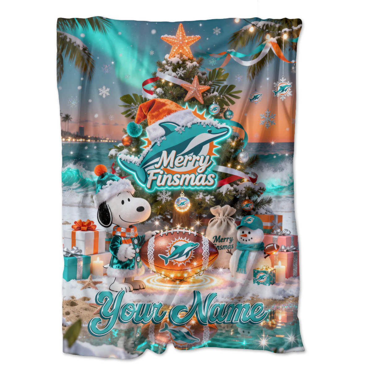 MIA x SNP | Premium Christmas Fleece Blanket & Throw Pillow-DTD
