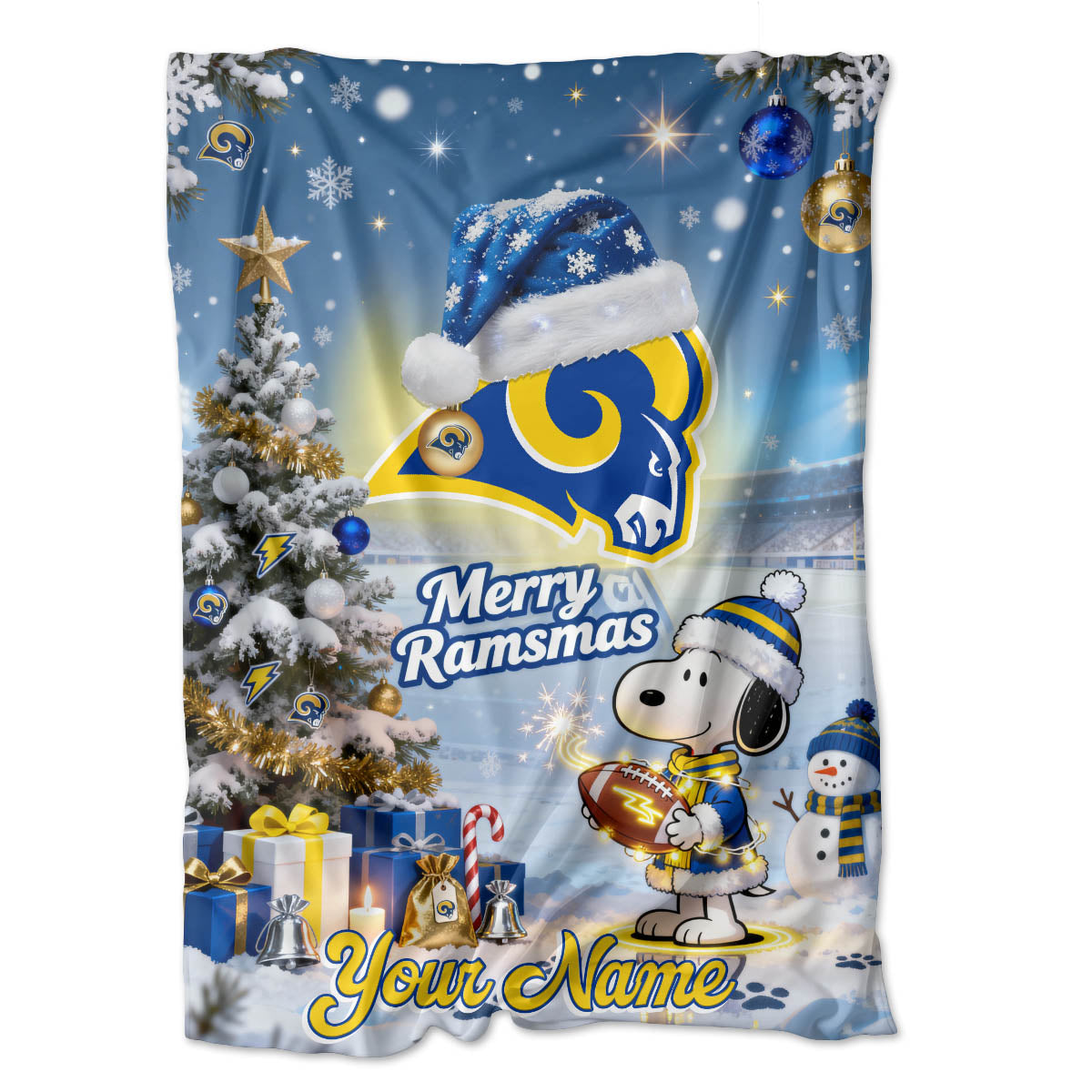 LAR x SNP | Premium Christmas Fleece Blanket & Throw Pillow-DTD