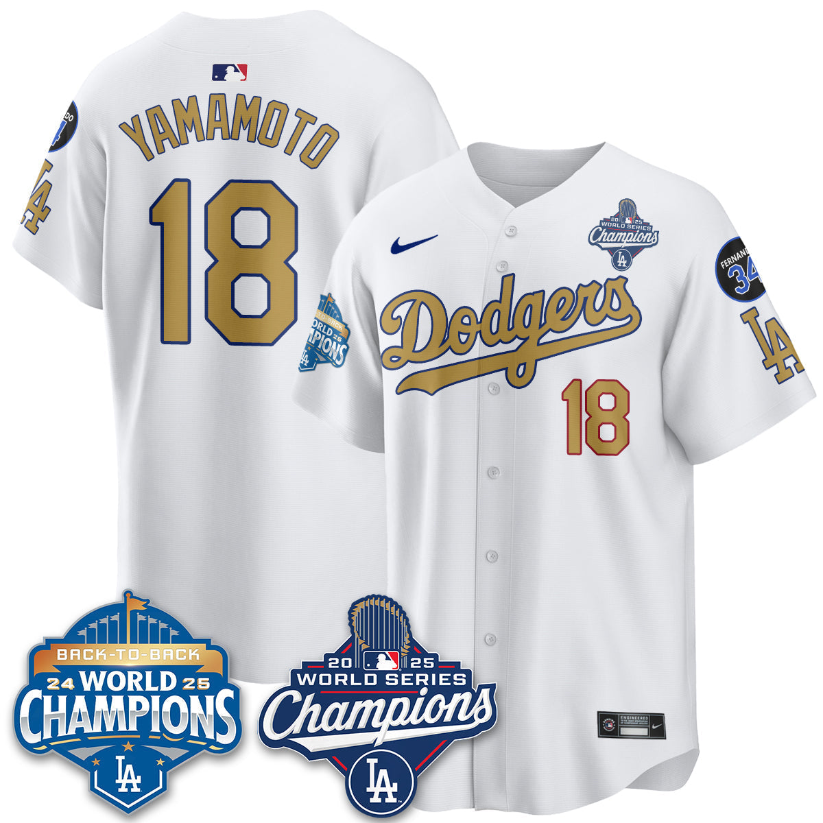 LAD 2025 World Series Champions Jersey - All Stitched-DTD