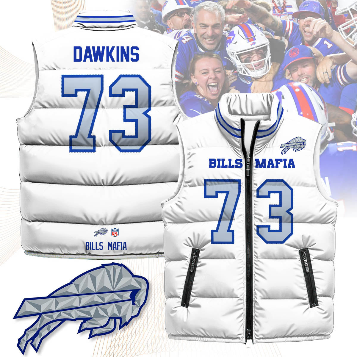 BUF Rivalry Series Puffer Vest-DTD