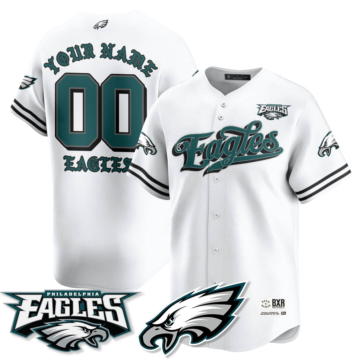 PHI Born x Raised Baseball Jersey - All Stitched-DTD