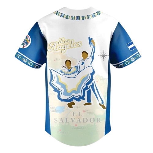 Los Angeles Dodger Salvadoran Heritage Night Exclusive Jersey - Printed-DTD