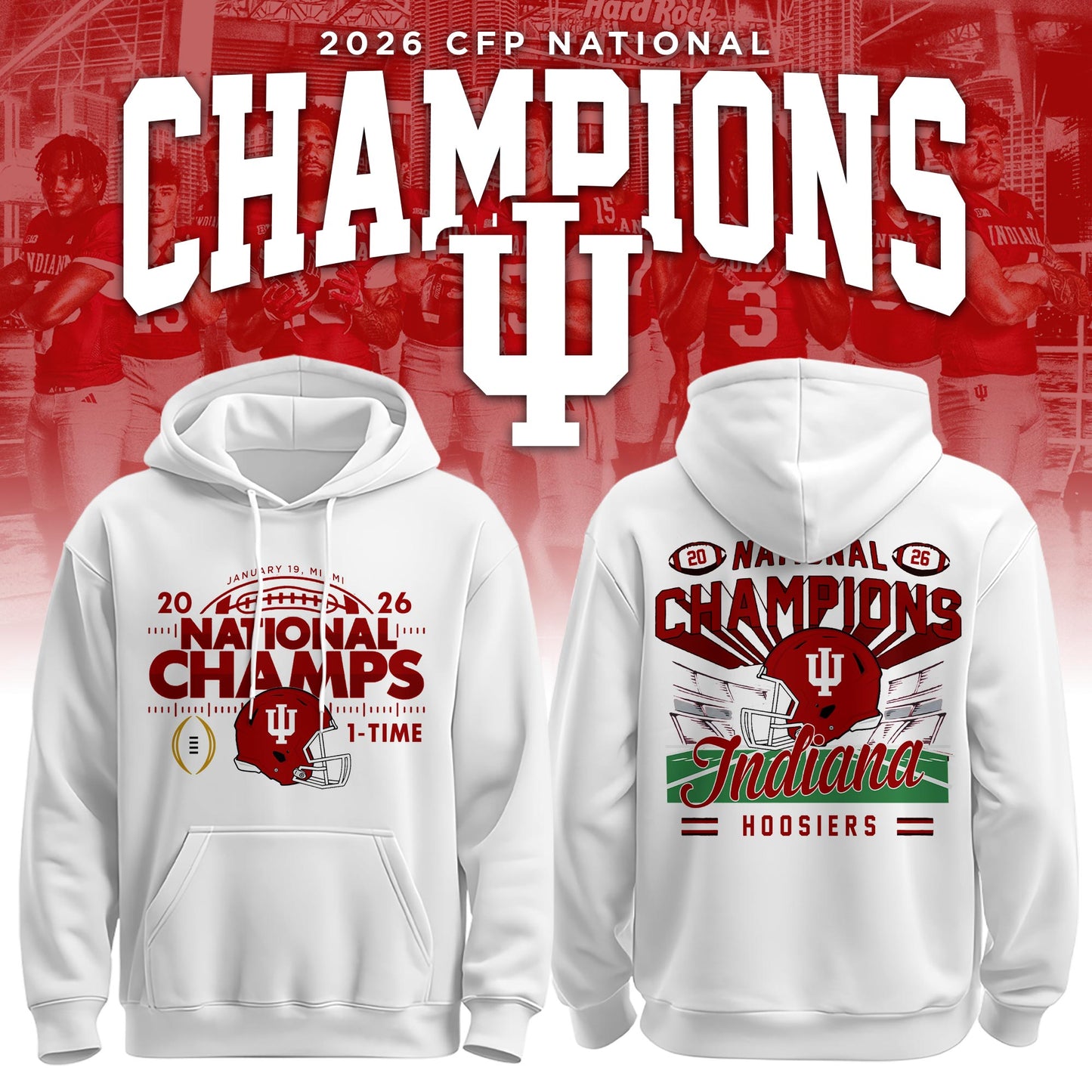 IDH CFP National Champions Limited Hoodie Printed N3-DTD