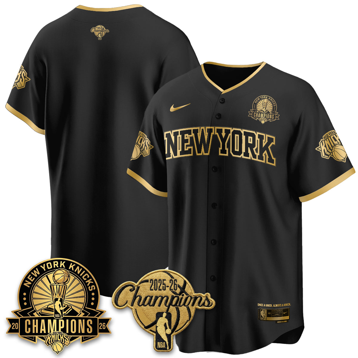 NYK 2026 NBA Champions Special Edition Vapor Jersey V2- Stitched-DTD