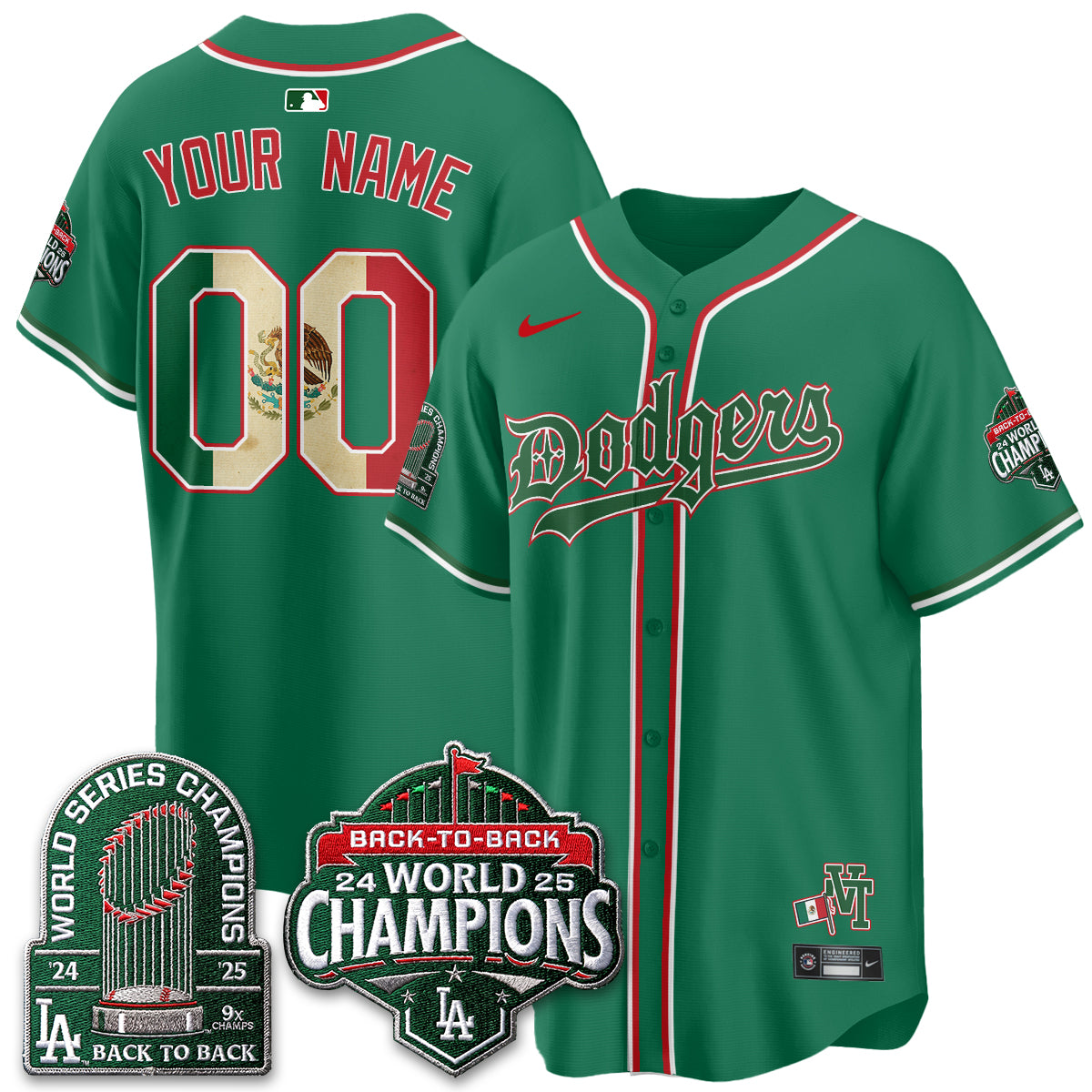 LAD x Mexico Style Vapor Custom Jersey - Stitched-DTD