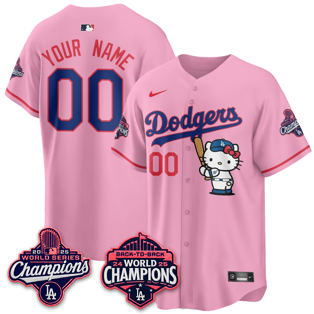LAD x Hello Kitty Night 2026 Vapor Custom Jersey - All Stitched-DTD