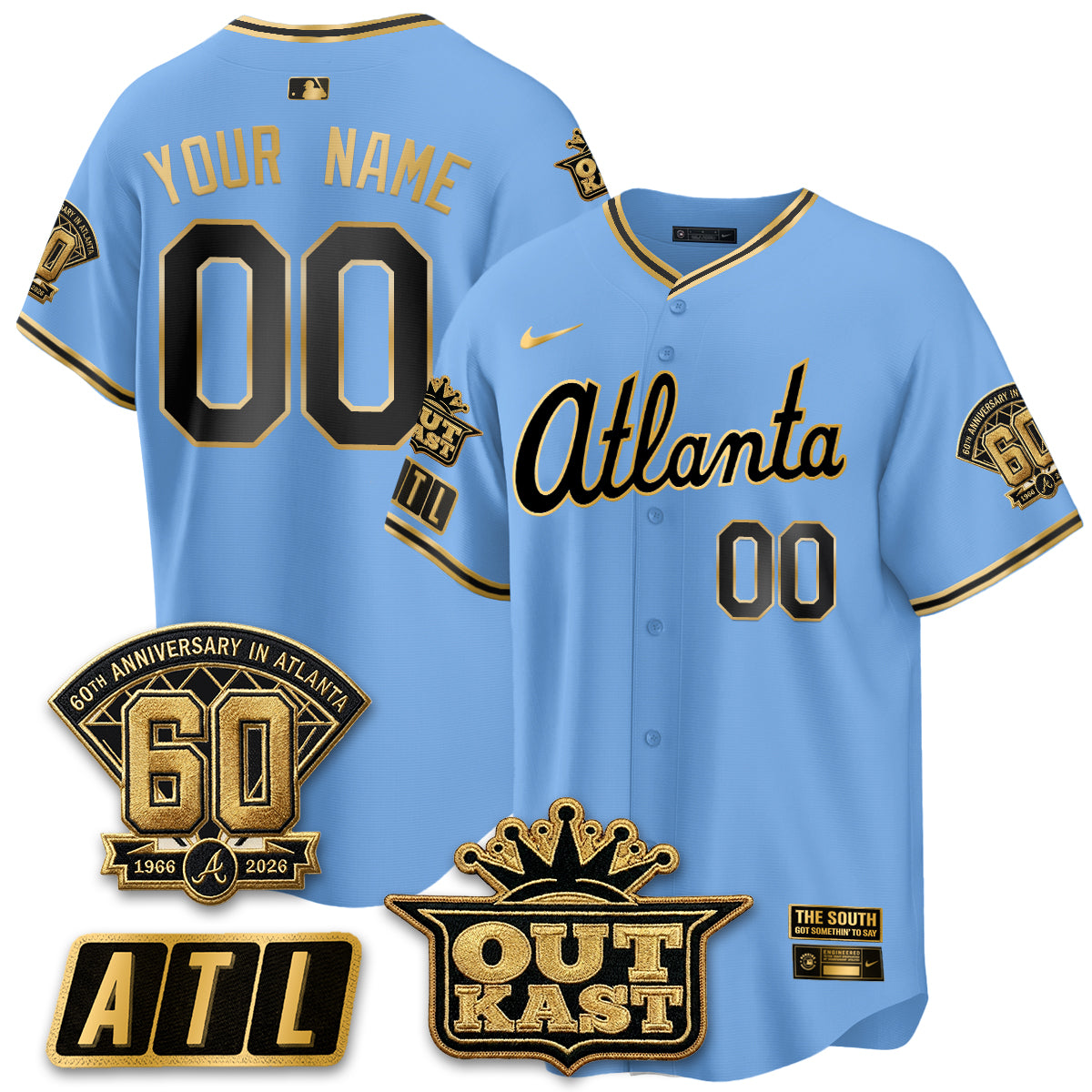 ATL 2026 Gothic Edition Vapor Limited Custom Jersey - All Stitched-DTD
