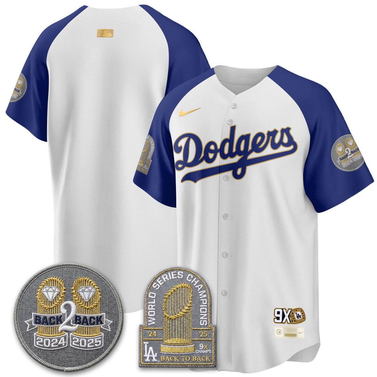 LAD Vapor Limited Jersey - Back to Back Champion - All Stitched-DTD
