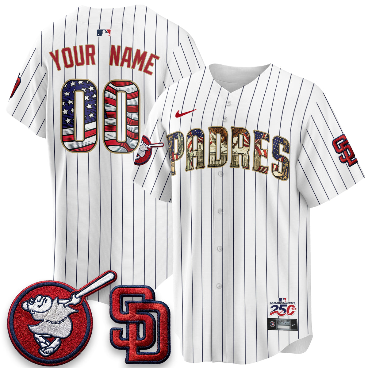 SD 2026 Independence Day USA Vapor Limited Custom Jersey - Stitched-DTD