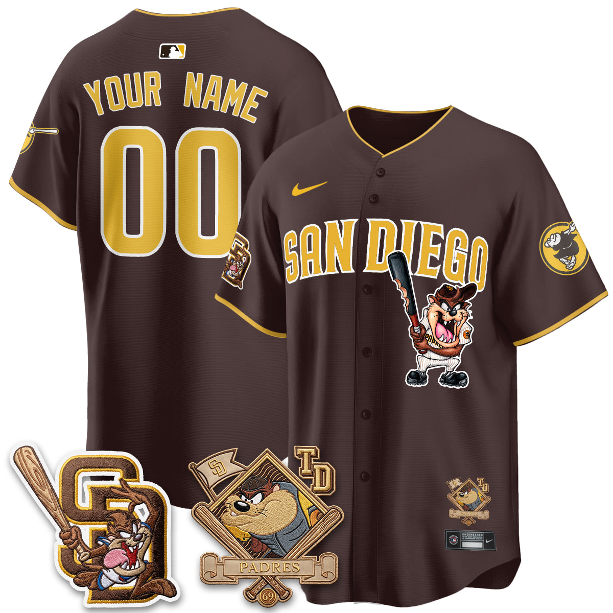 SD x Cat 2026 Vapor Limited Custom Jersey - Stitched-DTD