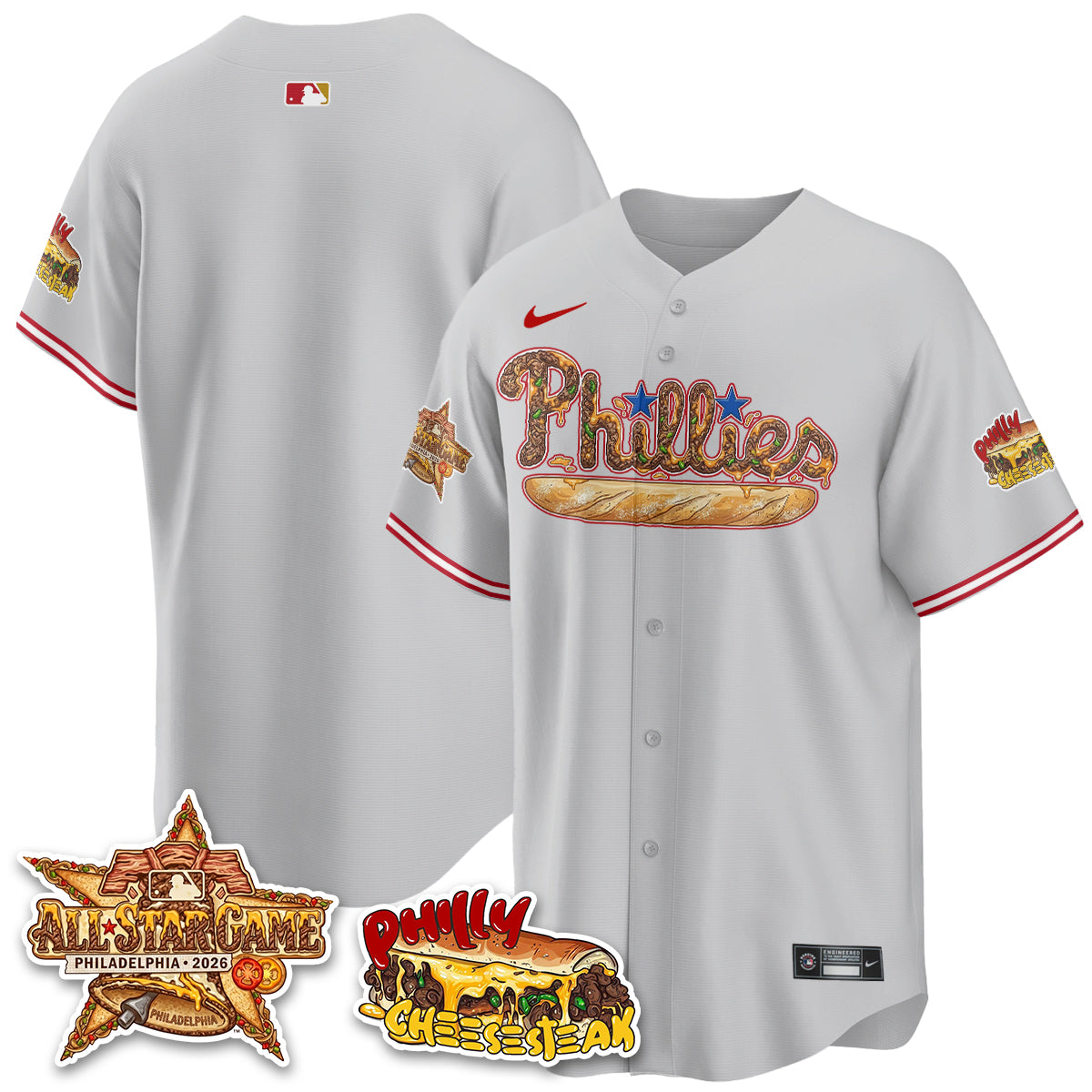 Philadelphia Phillies Cheesesteak Edition Vapor Limited Jersey - Stitched-DTD