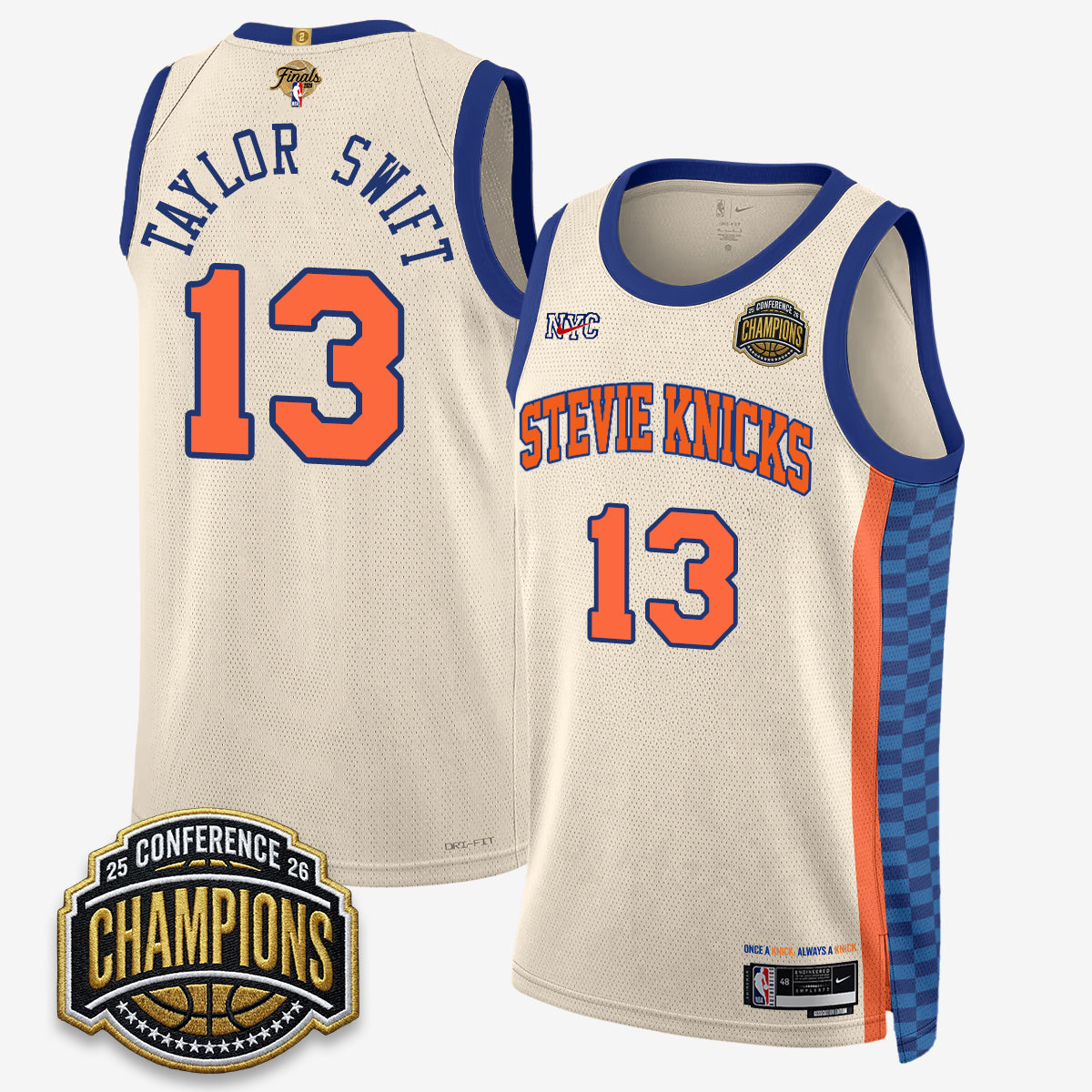NYK 2026 Finals TS Jersey- Stitched-DTD