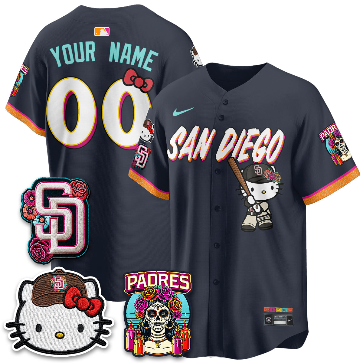 SD 2026 City Connect x Meow KT Vapor Limited Custom Jersey - All Stitched-DTD