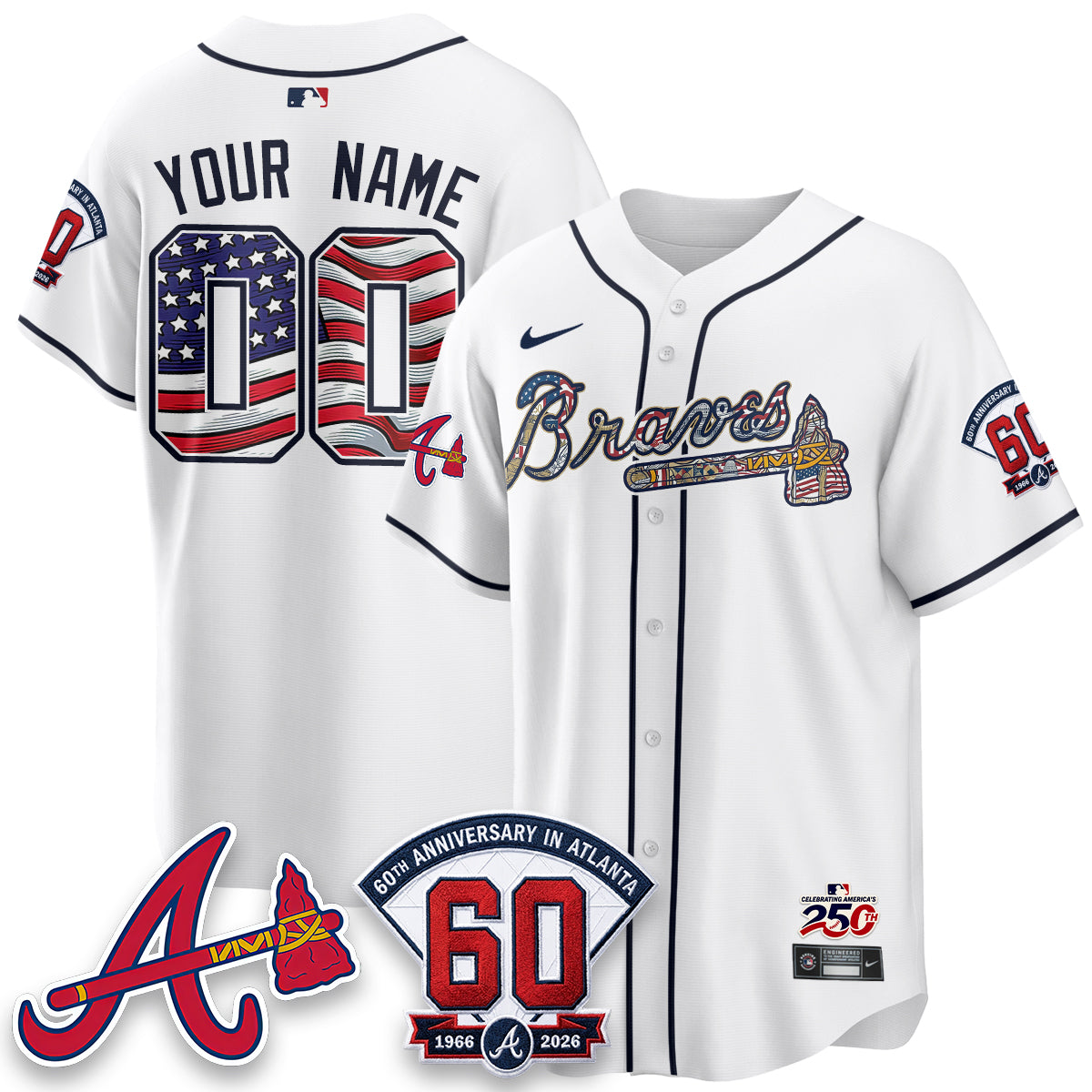 ATL 2026 Independence Day USA Vapor Limited Custom Jersey - Stitched-DTD