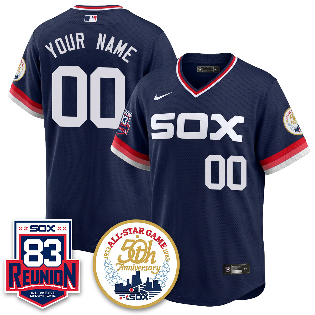 CWS Reunion All West Champions Vapor Custom Jersey - Stitched-DTD