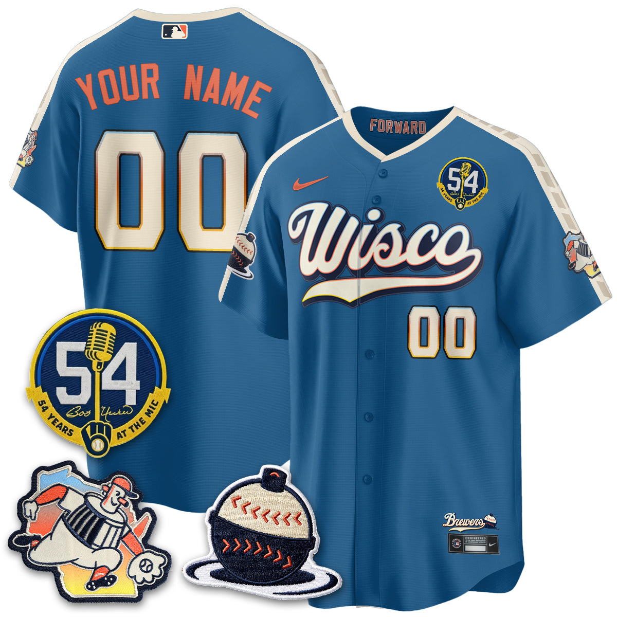MIL 2026 City Connect Bob Uecker Vapor Limited Custom Jersey - All Stitched V1-DTD