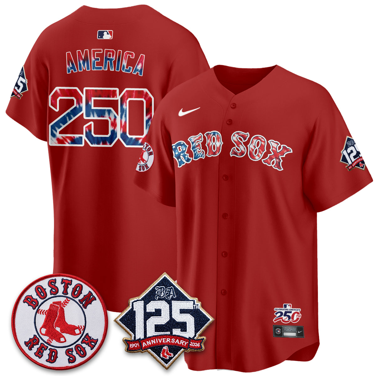 BOS Americana 2026 Vapor Limited Jersey - Stitched-DTD