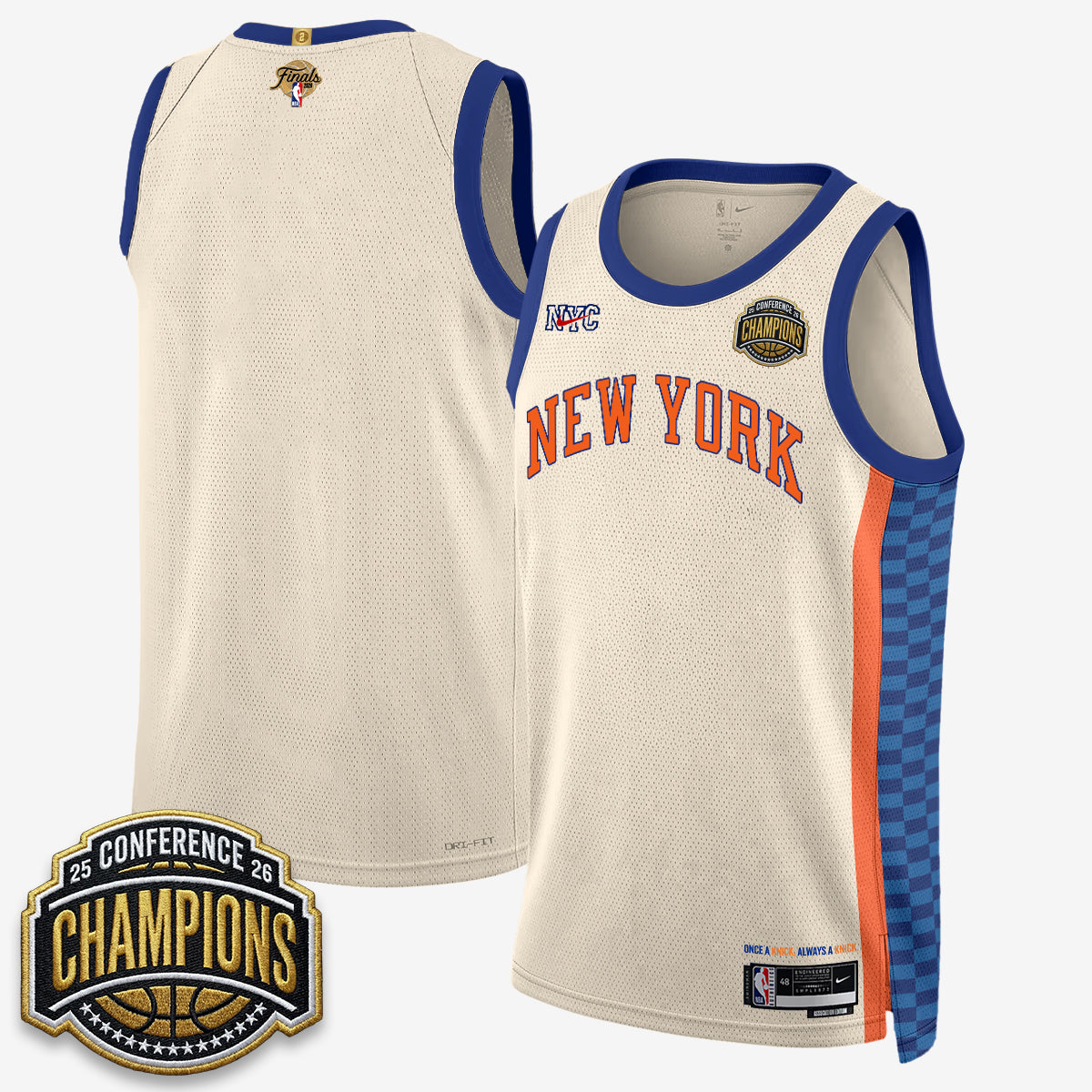 NYK 2026 NBA Finals City Edition Jersey V3- Stitched-DTD