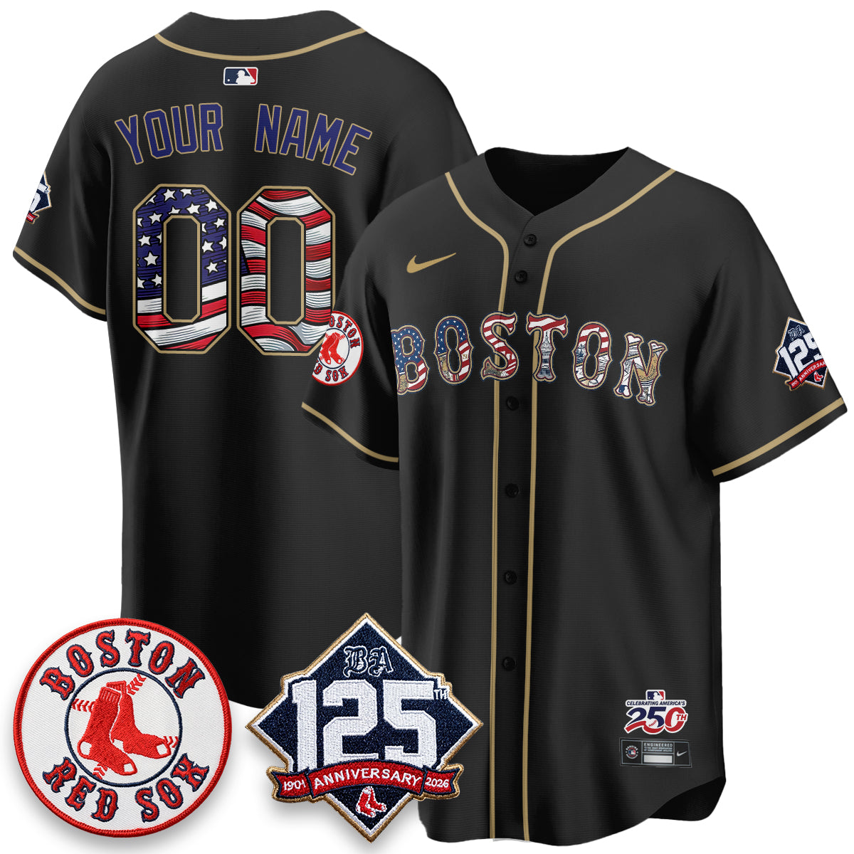 BOS 2026 Independence Day USA Vapor Limited Custom Jersey - Stitched-DTD