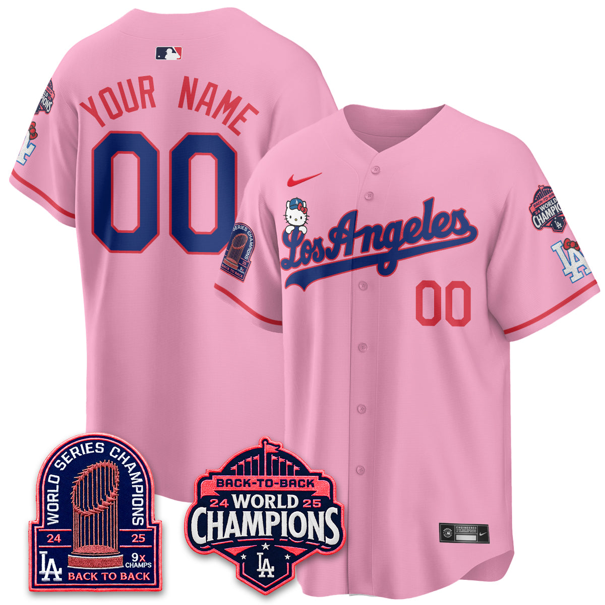 LAD x Hello Kitty Night 2026 Vapor Custom Jersey - All Stitched - V2-DTD